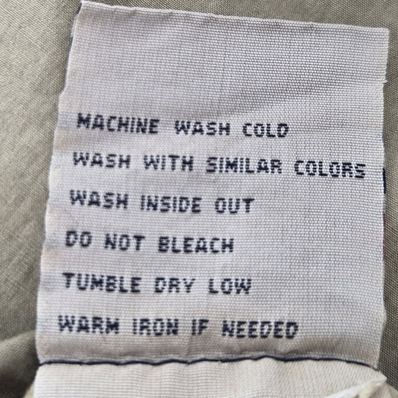 FUSAI Jeans Military Shirt Mens XXL Brown Short Sleeve Utility Pockets Epaulette - Picture 8 of 8